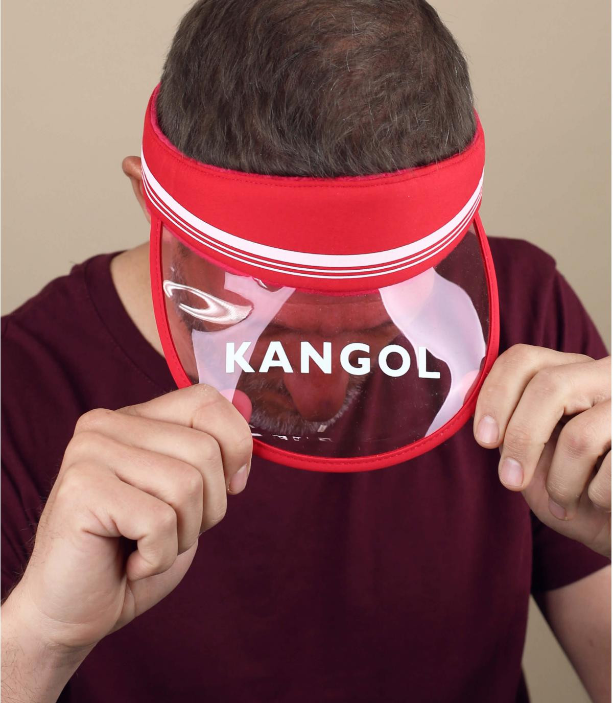 Visor Cap Kangol rot Retro Visor red